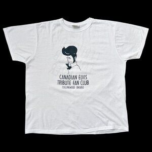 90s Vintage Elvis Tribute Fan Club T-shirt Certified Fan Club Member cartoon